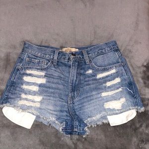 High Waisted Distressed Short-shorts